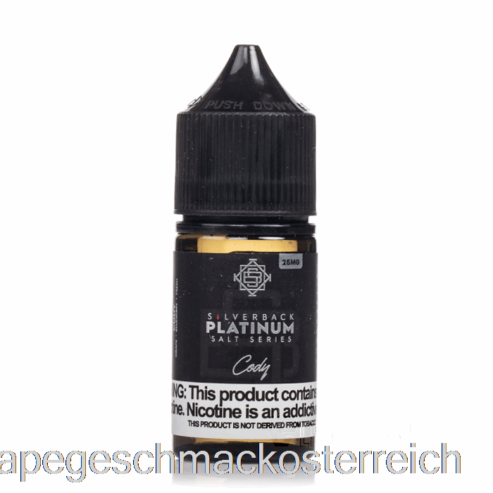 Cody – Salze Der Silverback Platinum-Serie – 30 Ml, 45 Mg Vape-Geschmack